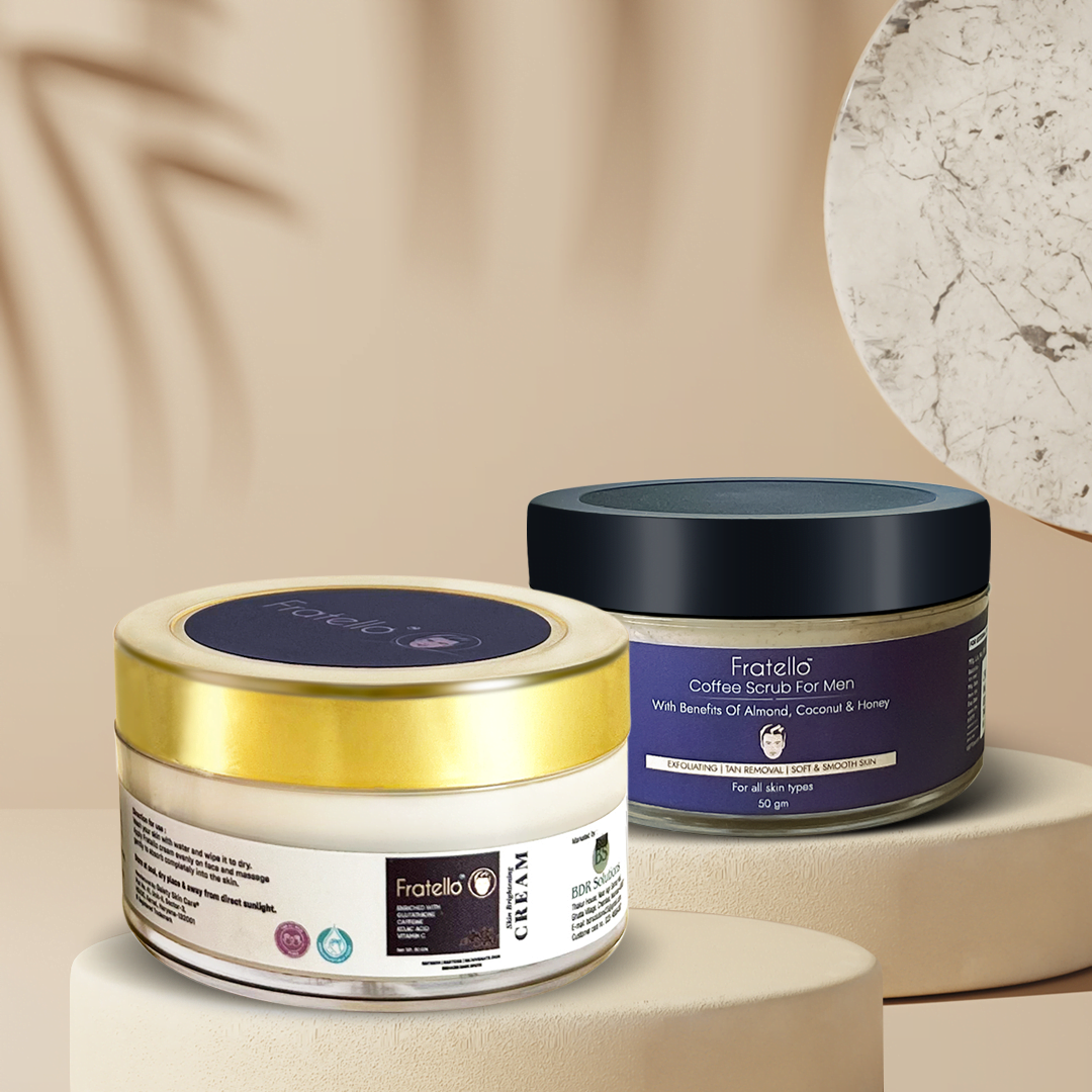 Fratello Coffee Scrub |  Skin Brightening Cream for Men
